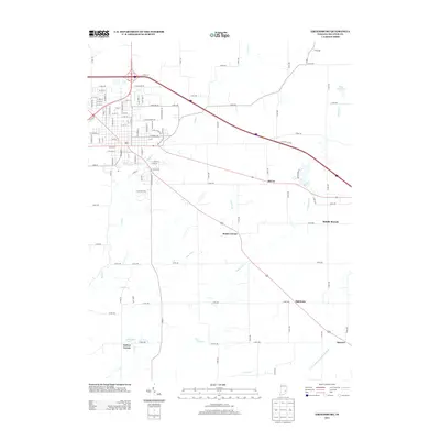 2013 Map of Greensburg, 2013 Print