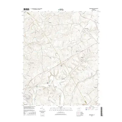 2016 Map of Greensburg, 2016 Print