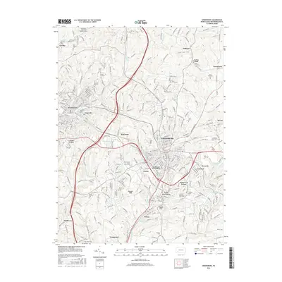 2016 Map of Greensburg, 2016 Print