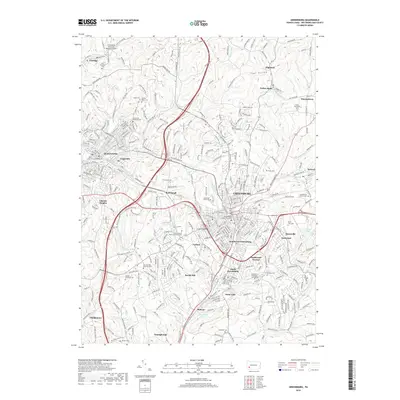 2019 Map of Greensburg, 2019 Print
