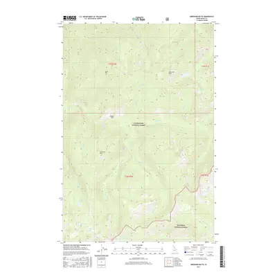 2017 Map of Greenside Butte, 2017 Print