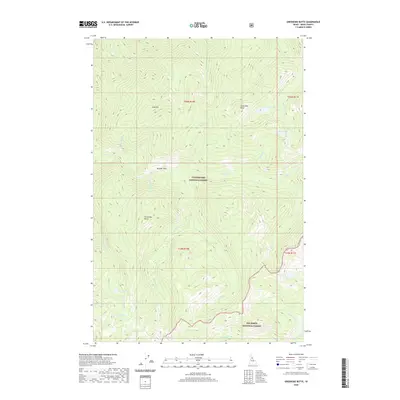 2020 Map of Greenside Butte, 2020 Print