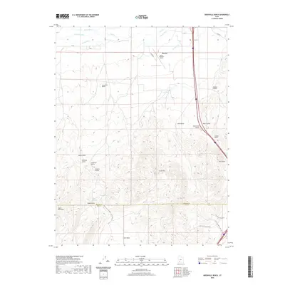 2020 Map of Greenville Bench, 2020 Print