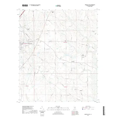 2018 Map of Greenville East, 2018 Print