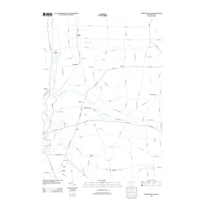 2013 Map of Greenville East, 2013 Print