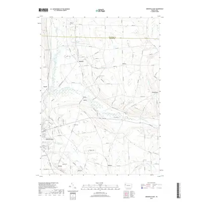2019 Map of Greenville East, 2019 Print