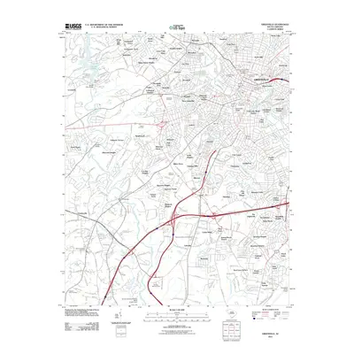 2011 Map of Greenville, 2011 Print