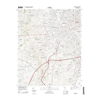 2014 Map of Greenville, 2014 Print