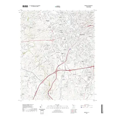 2020 Map of Greenville, 2020 Print