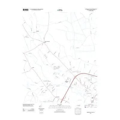2013 Map of Greenville NW, 2013 Print