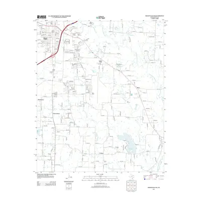 2013 Map of Greenville SE, 2013 Print