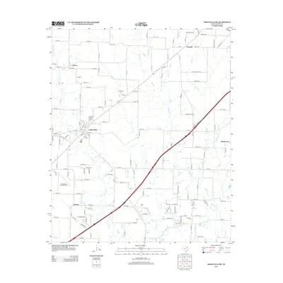 2013 Map of Greenville SW, 2013 Print