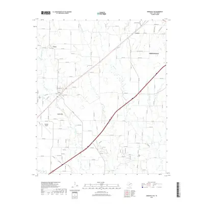2019 Map of Greenville SW, 2019 Print