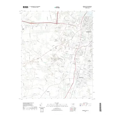 2019 Map of Greenville SW, 2019 Print