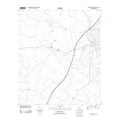 2011 Map of Greenville West, 2011 Print