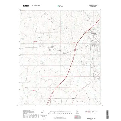 2020 Map of Greenville West, 2020 Print