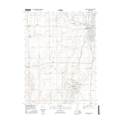 2016 Map of Greenville West, 2016 Print