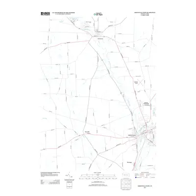 2013 Map of Greenville West, 2013 Print