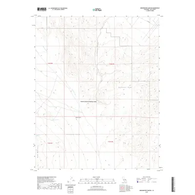 2018 Map of Greenwater Canyon, 2018 Print