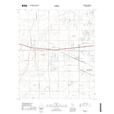 2018 Map of Greenwood, 2018 Print