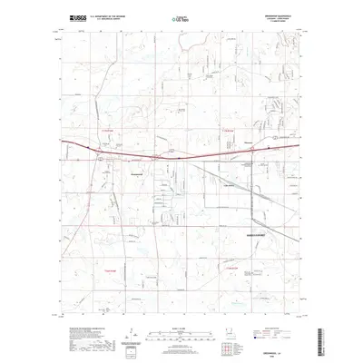 2020 Map of Greenwood, 2020 Print