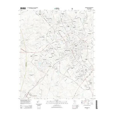 2014 Map of Greenwood, 2014 Print