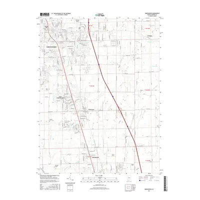 2016 Map of Greenwood, 2016 Print