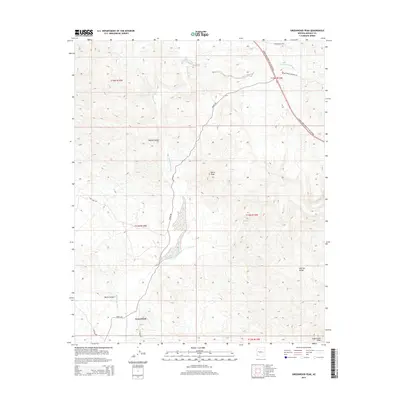 2014 Map of Greenwood Peak, 2014 Print