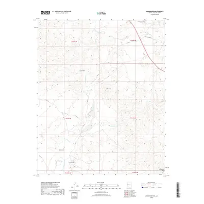 2018 Map of Greenwood Peak, 2018 Print
