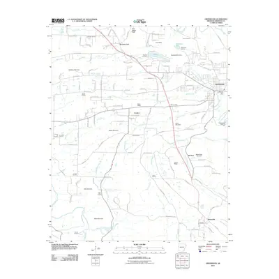 2011 Map of Greenwood, 2011 Print