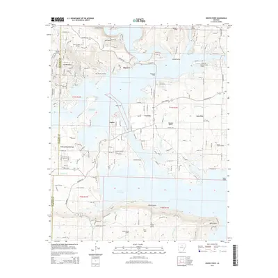 2014 Map of Greers Ferry, 2014 Print