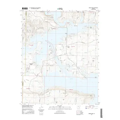 2017 Map of Greers Ferry, 2017 Print