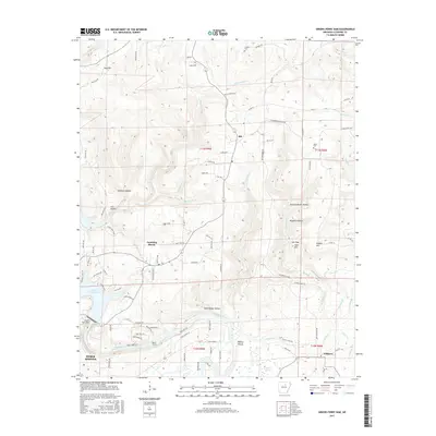 2017 Map of Greers Ferry Dam, 2017 Print
