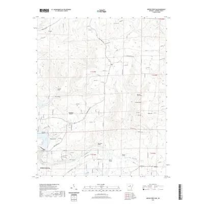 2020 Map of Greers Ferry Dam, 2020 Print