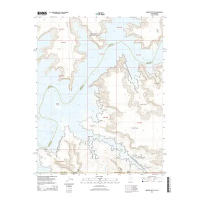 2014 Map of Gregory Butte, 2014 Print