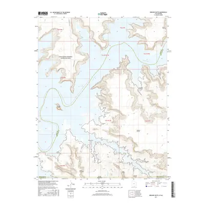 2017 Map of Gregory Butte, 2017 Print