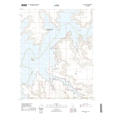 2020 Map of Gregory Butte, 2020 Print