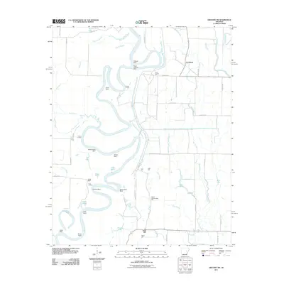 2011 Map of Gregory SW, 2011 Print
