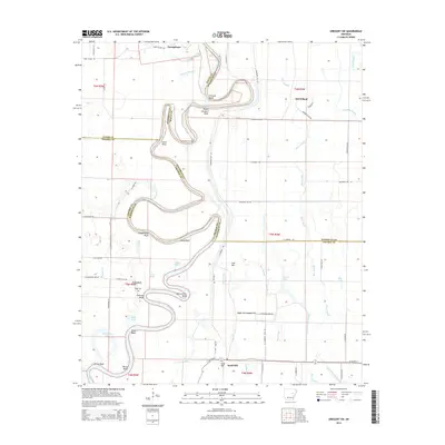 2014 Map of Gregory SW, 2014 Print