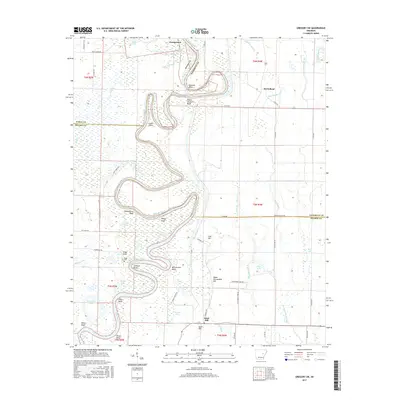 2017 Map of Gregory SW, 2017 Print