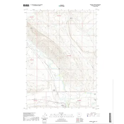 2017 Map of Greybull North, 2017 Print