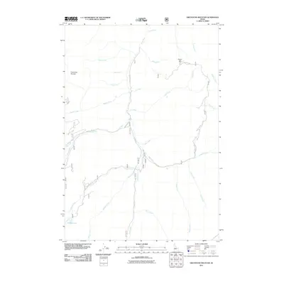 2011 Map of Greyhound Mountain, 2011 Print