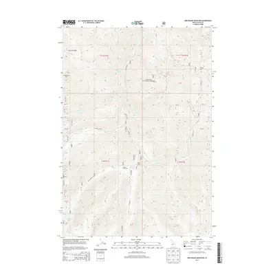 2013 Map of Greyhound Mountain, 2013 Print