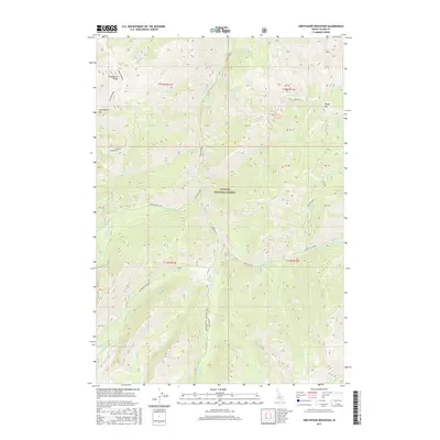 2017 Map of Greyhound Mountain, 2017 Print