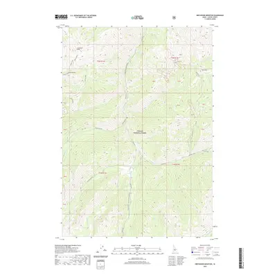 2020 Map of Greyhound Mountain, 2020 Print