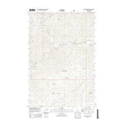2013 Map of Greystone Butte, 2013 Print