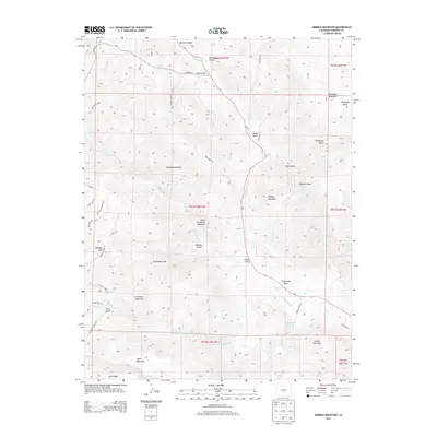 2013 Map of Gribble Mountain, 2013 Print