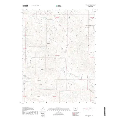 2019 Map of Gribble Mountain, 2019 Print