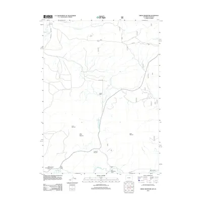 2012 Map of Grieve Reservoir, 2012 Print