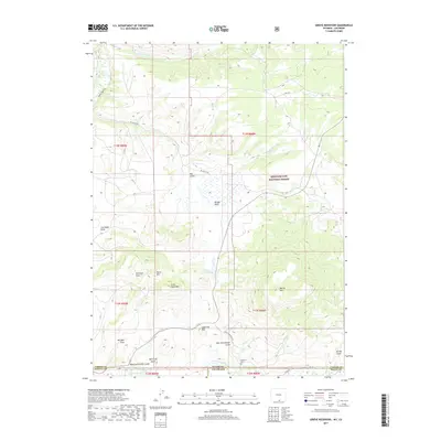 2017 Map of Grieve Reservoir, 2017 Print